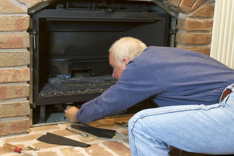 Brick Fireplace Installation