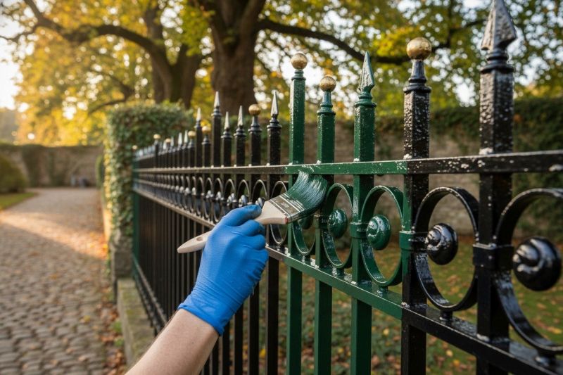 Commercial Fence Painting