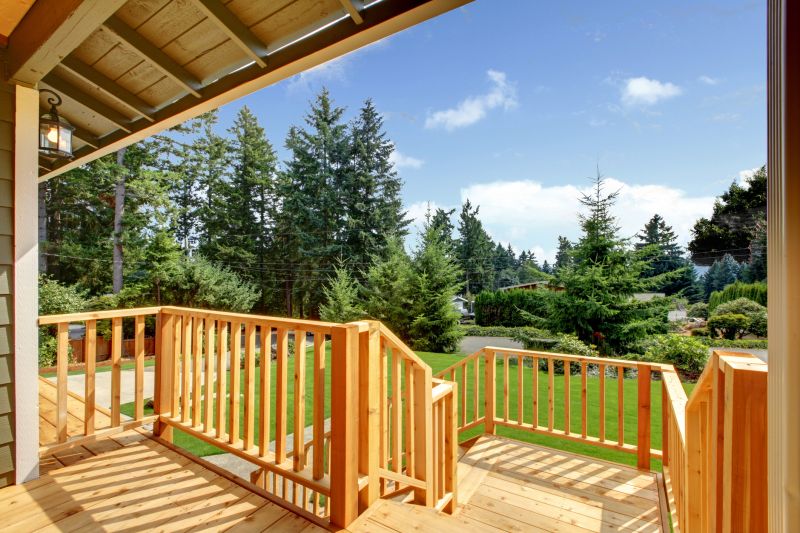 Deck Rail Staining
