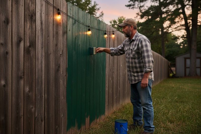 Fence Staining