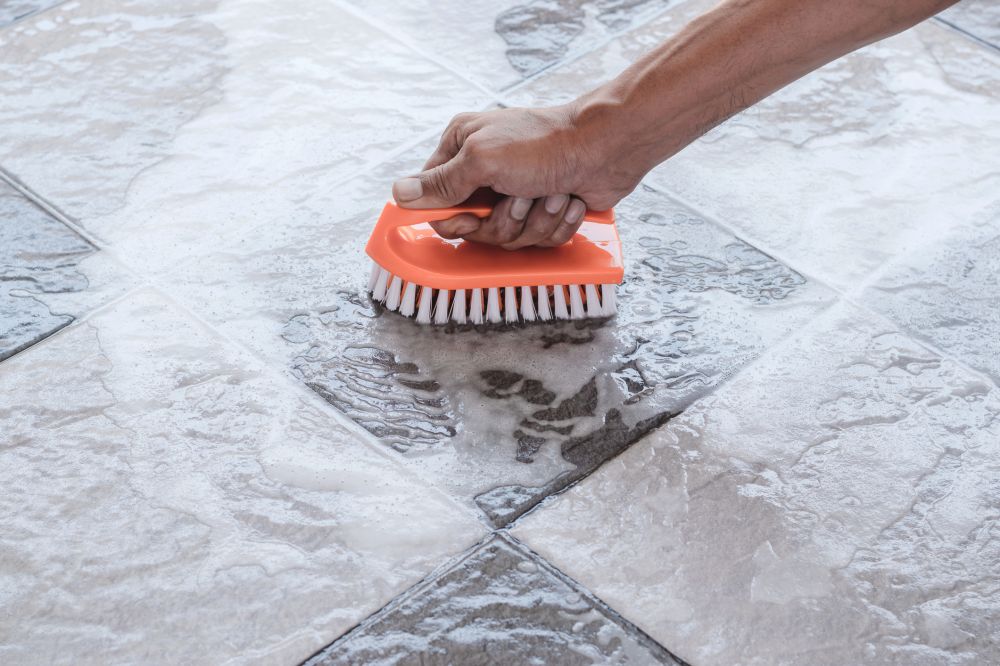 Floor Tile Cleaning